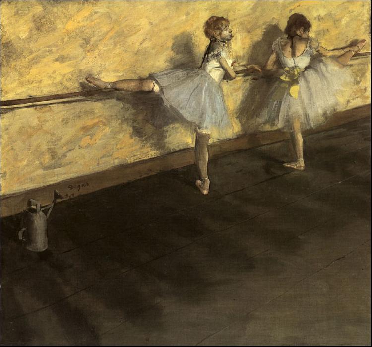 Edgar Degas Dancers Practicing at the Barre oil painting image